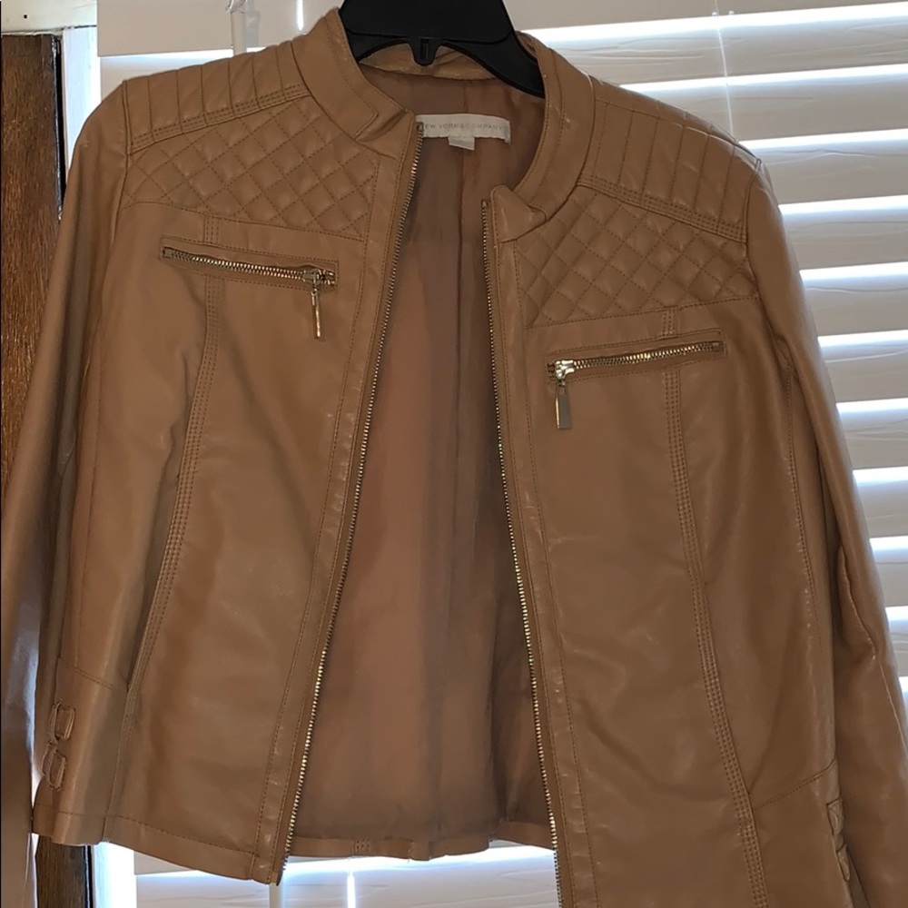Caramel leather jacket